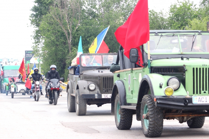 День Победы в Чадыр-Лунге: шествие, праздничный концерт, возложение цветов и акция "1418 дней и ночей"