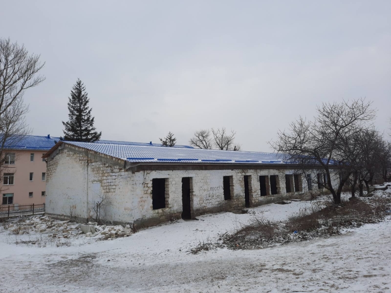 Первый этап реконструкции здания бывшей школы №3 на стадии завершения