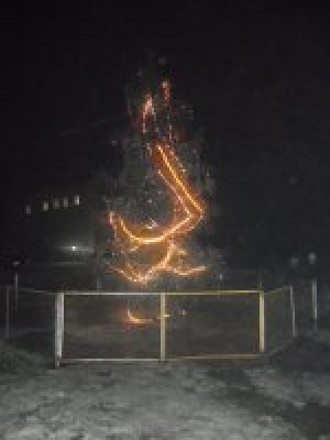 В городе установлена новогодняя елка