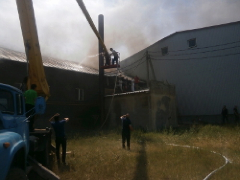 В городе произошел сильный пожар