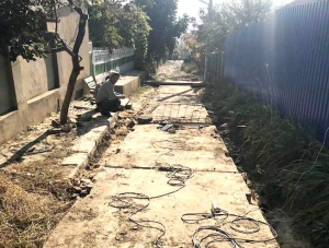 Переулок Матросова ремонтируют