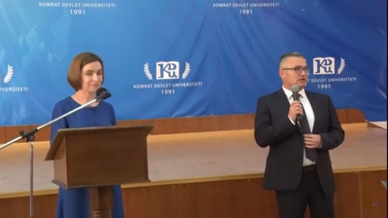 Президент РМ посетила КГУ - онлайн - трансляция GRT