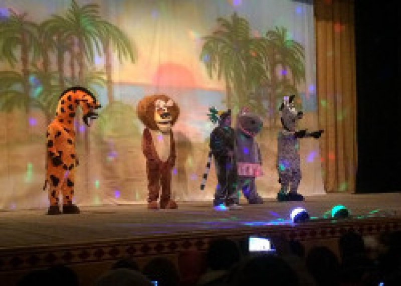 Праздничное шоу "Мадагаскар" прошло в Чадыр-Лунге