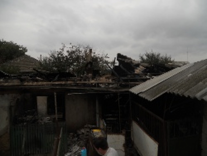 В городе произошел пожар - горел жилой дом (ФОТО)