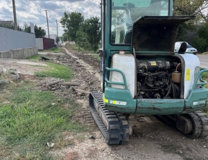 Идет ремонт тротура по улице Буджакская