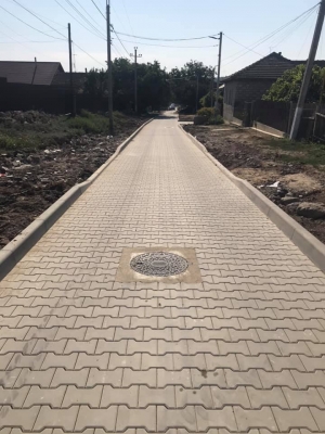 Завершился ремонт улицы Крылова муниципия Чадыр-Лунга