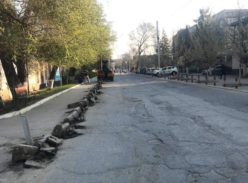 Начался ремонт улицы Ломоносова