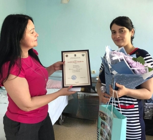 Местные власти посетили малыша, родившегося в День города Чадыр-Лунга