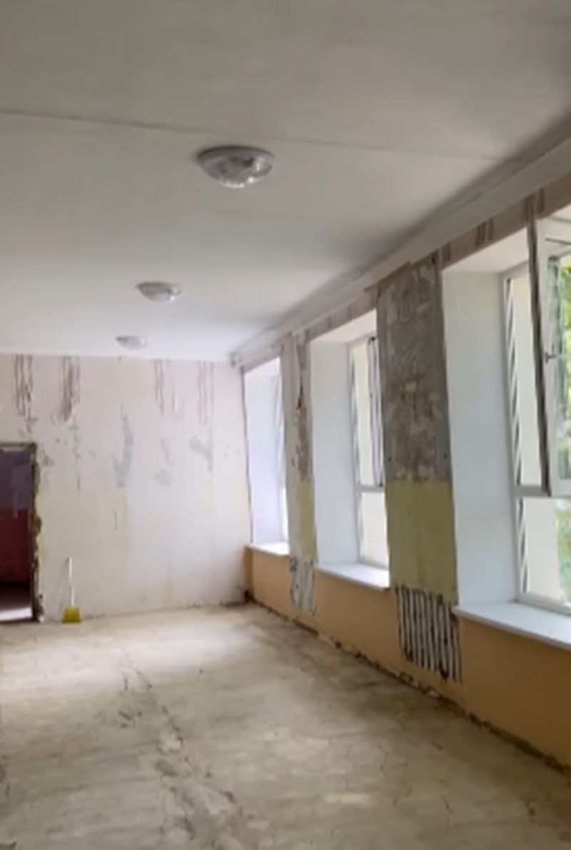 В детском саду №6 муниципия Чадыр-Лунга идут работы по капитальному ремонту группы