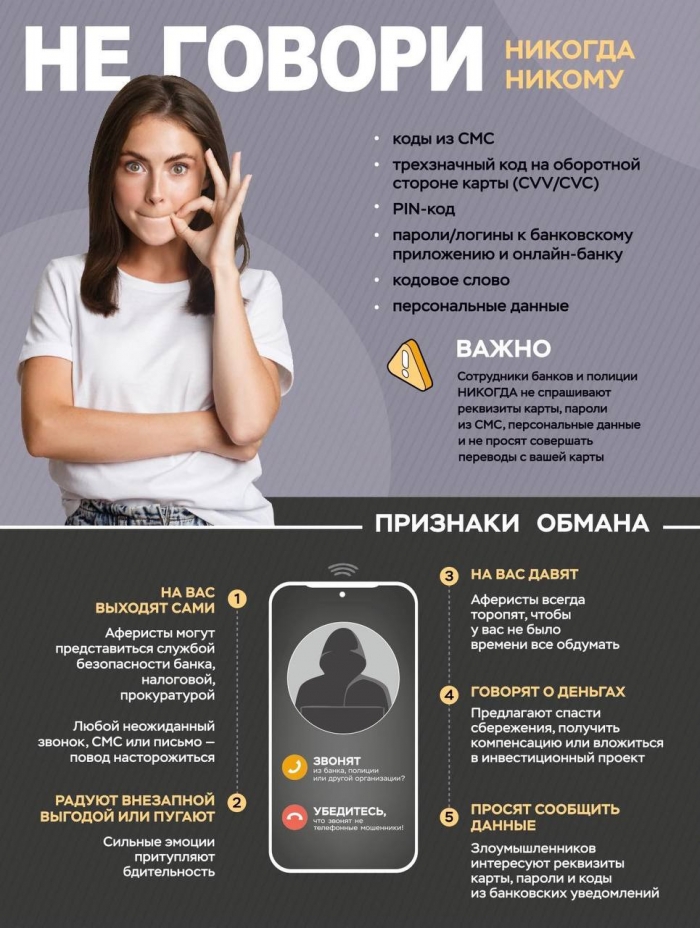 Не говори никогда никому! Полиция предупреждает