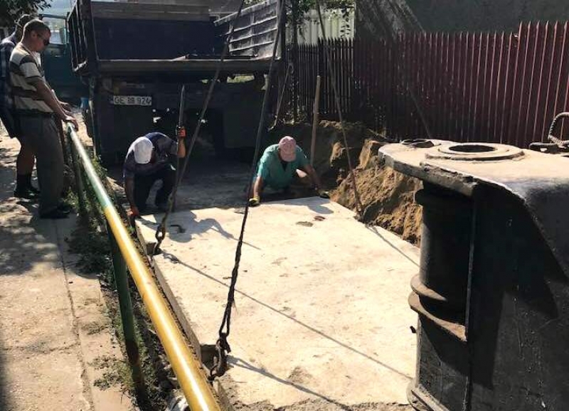 В муниципии ремонтируют улицу Октябрьская